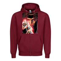 Burgundy gambit Zipper Hoodie - artisFamous