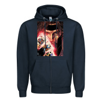Navy gambit Zipper Hoodie - artisFamous
