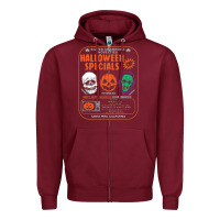 Burgundy halloween specials season of the witch Zipper Hoodie - artisFamous