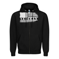 Black american veteran, patriotic american tee, army style sweatshirt Zipper Hoodie - artisFamous