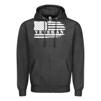 Charcoal Heather american veteran, patriotic american tee, army style sweatshirt Zipper Hoodie - artisFamous