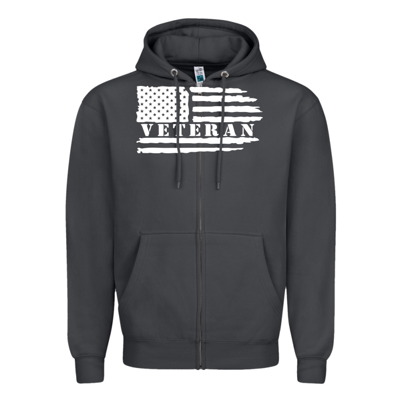 American Veteran, Patriotic American Tee, Army Style Sweatshirt Zipper Hoodie by artisFamous | Teevron