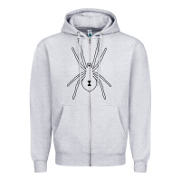 Heather Grey black widow Zipper Hoodie - artisFamous