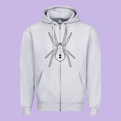 Black Widow Zipper Hoodie Designed By Artisfamous