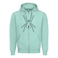 Seafoam black widow Zipper Hoodie - artisFamous