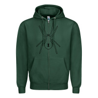 Sports Green black widow Zipper Hoodie - artisFamous