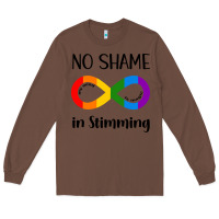 Chestnut no Shame Stimming Long Sleeve Tee - CowhideDigitalArt