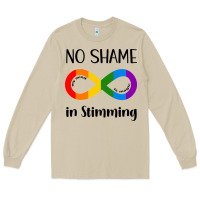 Mushroom no Shame Stimming Long Sleeve Tee - CowhideDigitalArt