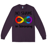 Plum no Shame Stimming Long Sleeve Tee - CowhideDigitalArt