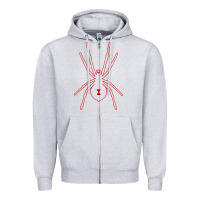 Heather Grey black widow Zipper Hoodie - artisFamous