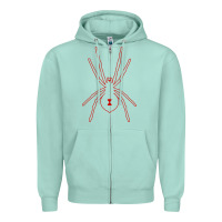 Seafoam black widow Zipper Hoodie - artisFamous