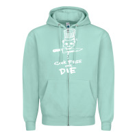 Seafoam bourdain cook free or die Zipper Hoodie - artisFamous