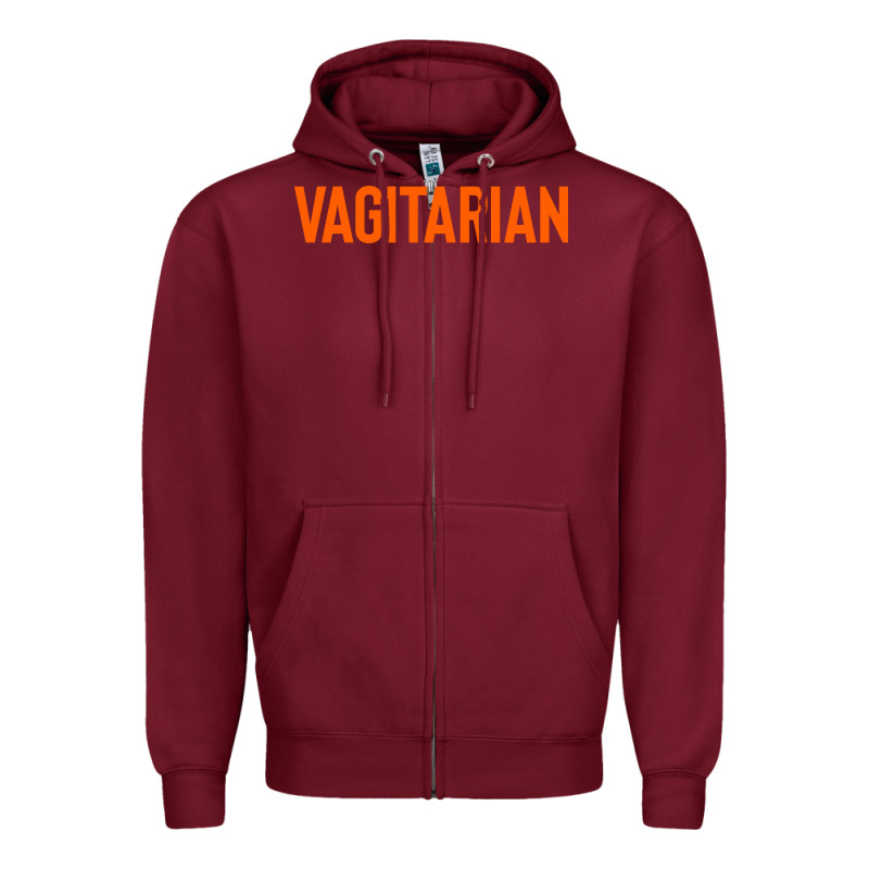 Vagitarian Zipper Hoodie by artisFamous | Teevron