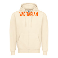 Sandshell vagitarian Zipper Hoodie - artisFamous