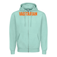 Seafoam vagitarian Zipper Hoodie - artisFamous