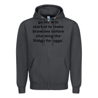 Smoke guess who started to make brownies Zipper Hoodie - artisFamous