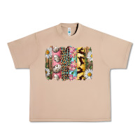 Burro Easter Brushstroke With Quail Eggs Daisy And Bunny Urban Heavy Tee - RanaPortraitStore