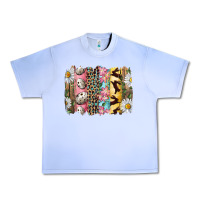 Grape Ice Easter Brushstroke With Quail Eggs Daisy And Bunny Urban Heavy Tee - RanaPortraitStore