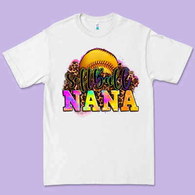 Softball Nana Premium Tee Designed By Oliviacreatesart
