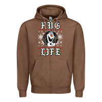 Chestnut fro.zen o.l.a.f hug life ugly christmas sweater style shirt Zipper Hoodie - artisFamous