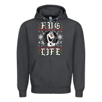 Smoke fro.zen o.l.a.f hug life ugly christmas sweater style shirt Zipper Hoodie - artisFamous