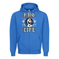 True Royal fro.zen o.l.a.f hug life ugly christmas sweater style shirt Zipper Hoodie - artisFamous