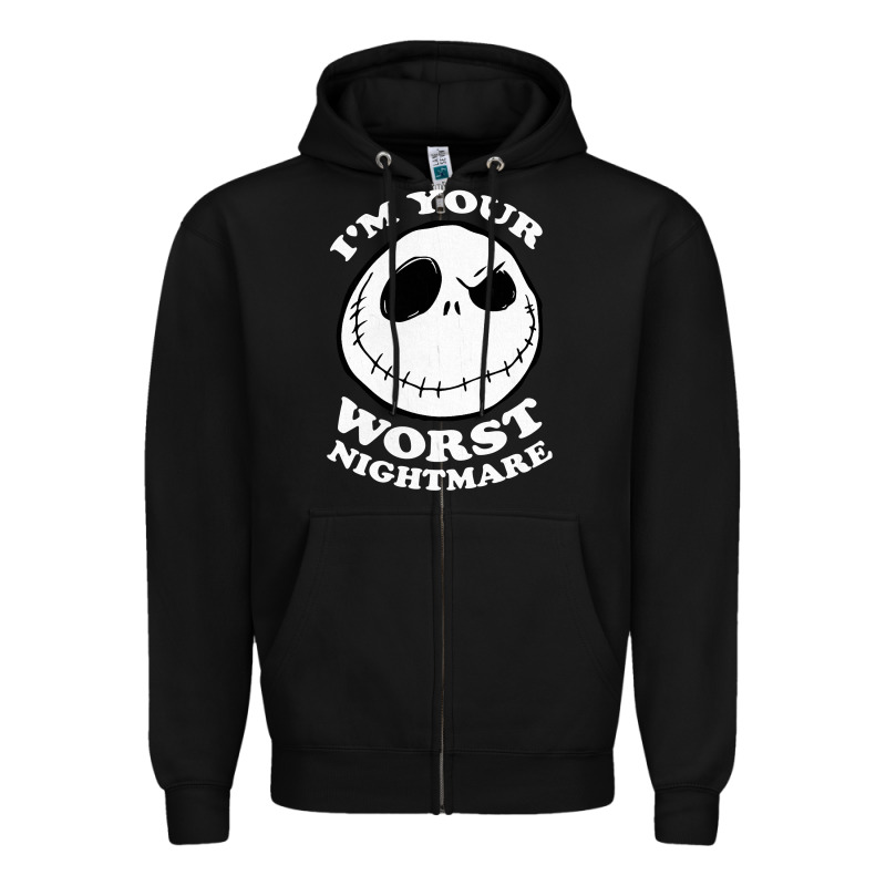 J.a.c.k  Skel.ling.ton  Worst Nightmare T Shirt Zipper Hoodie by artisFamous | Teevron