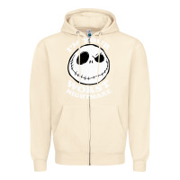 Sandshell j.a.c.k  skel.ling.ton  worst nightmare t shirt Zipper Hoodie - artisFamous