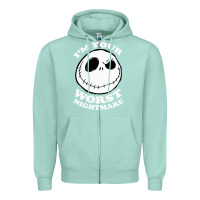 Seafoam j.a.c.k  skel.ling.ton  worst nightmare t shirt Zipper Hoodie - artisFamous