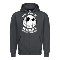 Smoke j.a.c.k  skel.ling.ton  worst nightmare t shirt Zipper Hoodie - artisFamous