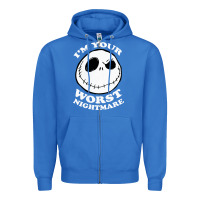 True Royal j.a.c.k  skel.ling.ton  worst nightmare t shirt Zipper Hoodie - artisFamous