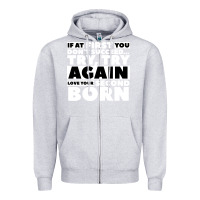 Heather Grey second born gifts Zipper Hoodie - artisFamous