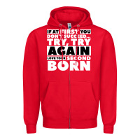 Red second born gifts Zipper Hoodie - artisFamous