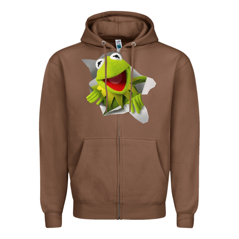 Kermit The Frog Zipper Hoodie by artisFamous | Teevron