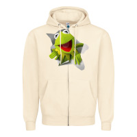 Sandshell kermit the frog Zipper Hoodie - artisFamous