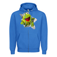 True Royal kermit the frog Zipper Hoodie - artisFamous