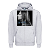 Heather Grey Barbra Streisand design Zipper Hoodie - artisFamous