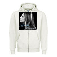 Oatmeal Heather Barbra Streisand design Zipper Hoodie - artisFamous