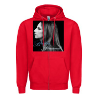 Red Barbra Streisand design Zipper Hoodie - artisFamous
