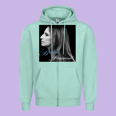 Barbra Streisand Design Zipper Hoodie Designed By Artisfamous