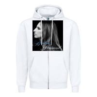White Barbra Streisand design Zipper Hoodie - artisFamous