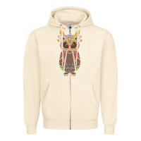 Sandshell Native OWL Zipper Hoodie - artisFamous