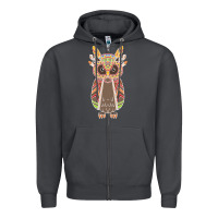 Smoke Native OWL Zipper Hoodie - artisFamous