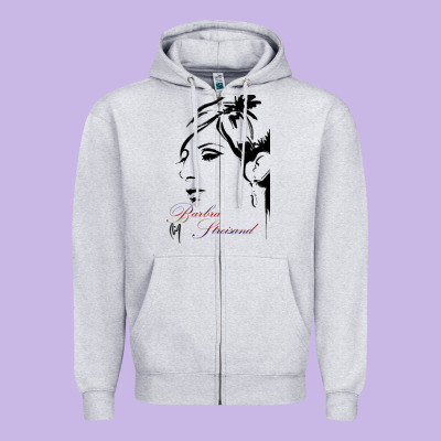Design Barbra Streisand Zipper Hoodie Designed By Artisfamous