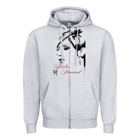 Heather Grey Design barbra streisand Zipper Hoodie - artisFamous