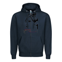 Navy Design barbra streisand Zipper Hoodie - artisFamous