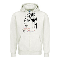 Oatmeal Heather Design barbra streisand Zipper Hoodie - artisFamous
