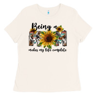 Bone Being a mom makes my life complete Mother's Day Ladies Tee - FaDigitalArtStudio