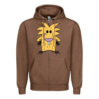 Chestnut norbet angry beaver Zipper Hoodie - artisFamous