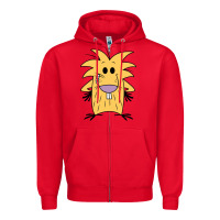 Red norbet angry beaver Zipper Hoodie - artisFamous